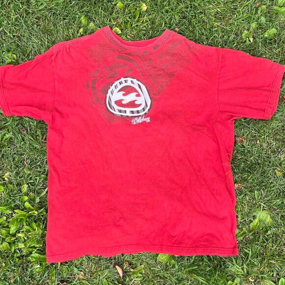Y2K Billabong Men's Red T-shirt - Picture 1 of 4